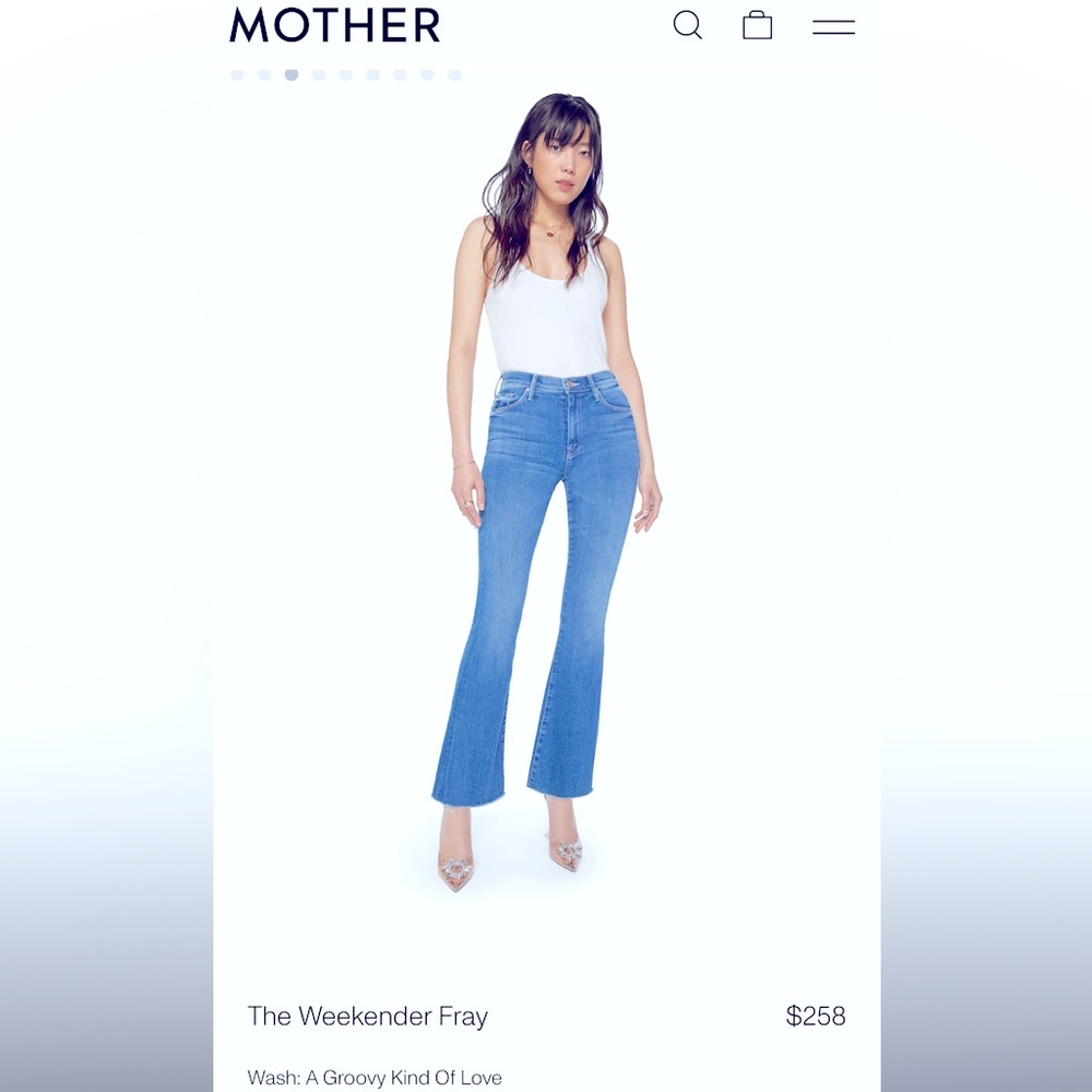 Mother Jeans The Weekender Fray. Size 26 Wash: A Groovy Kind of Love.